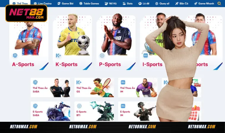 Net88 - Chơi Nét Như Nhà Cái Net 88 2025 90 Cá cược thể thao: Sảnh game được yêu thích nhất tại Net88
